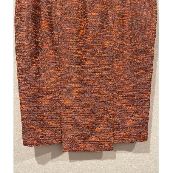 HUNTER DIXON Orange Midi Pencil Skirt - Picture 5 of 5